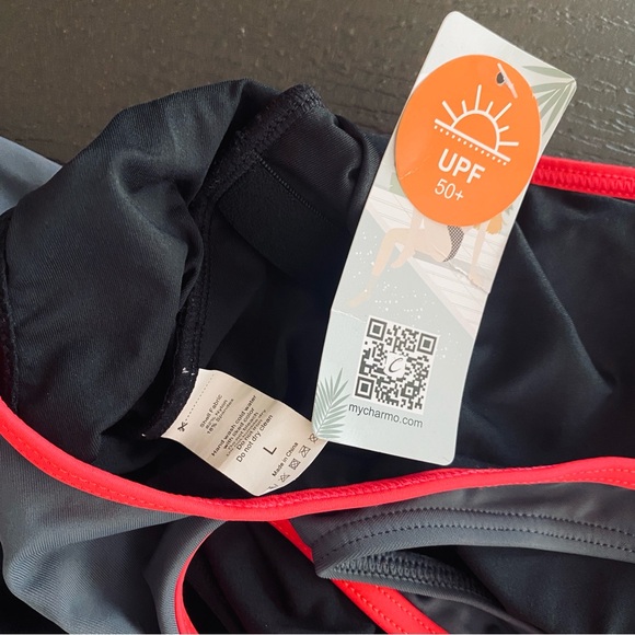 Charmo Women's One Piece Swimsuits Boyleg Sports Swimwear Athletic Swimming Wear - Picture 8 of 9